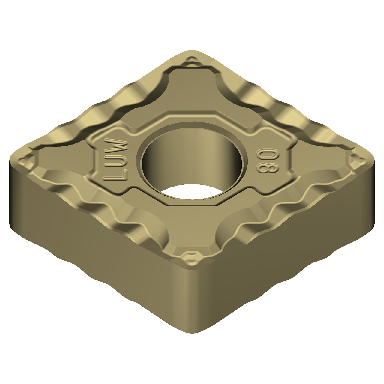 Sumitomo 19W1BRQ | CNMG431ELUW-AC8020P 0.5000" Circle Diameter x 5.16mm Hole Diameter x 0.0157" Radius Absotech Coated Carbide Turning Insert