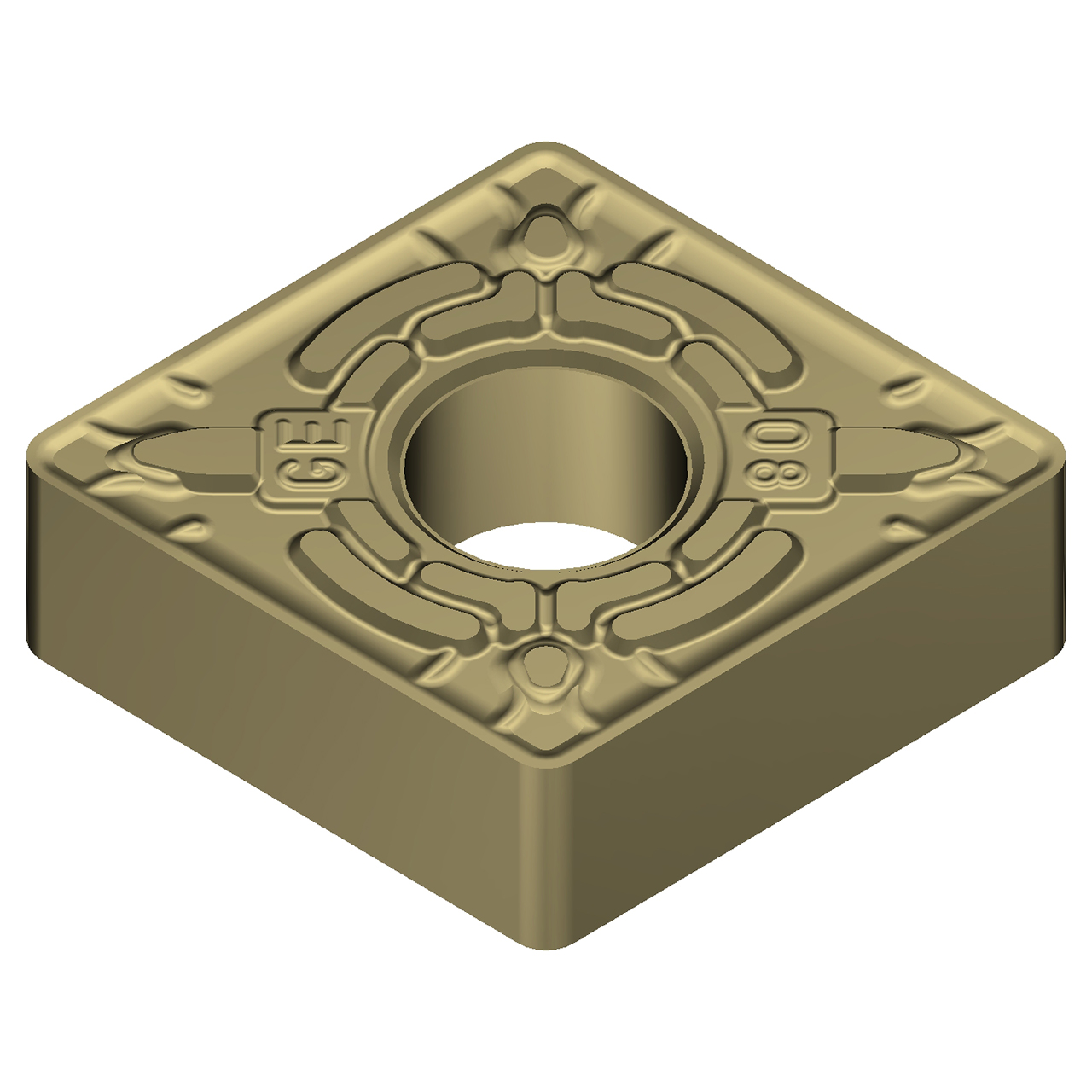 Sumitomo 19W1BYB | CNMG432EGE-AC8020P 0.5000" Circle Diameter x 5.16mm Hole Diameter x 0.0315" Radius Absotech Coated Carbide Turning Insert