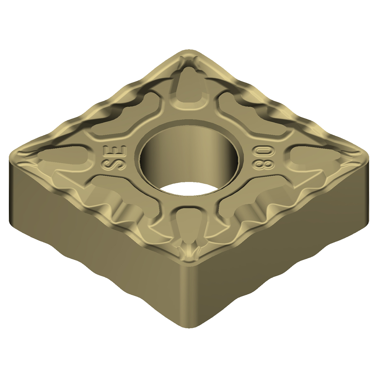 Sumitomo 19W1AWD | CNMG433ESE-AC8020P 0.5000" Circle Diameter x 5.16mm Hole Diameter x 0.0472" Radius Absotech Coated Carbide Turning Insert