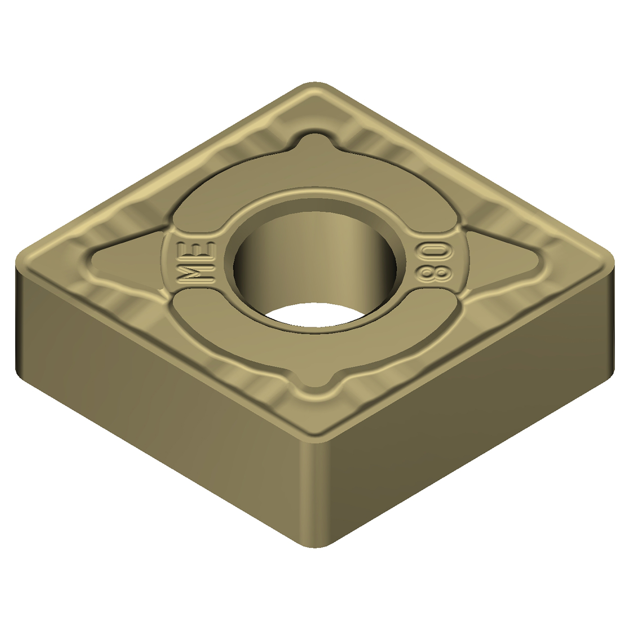 Sumitomo 19W1CDW | CNMG643EME-AC8020P 0.7500" Circle Diameter x 7.94mm Hole Diameter x 0.0472" Radius Absotech Coated Carbide Turning Insert