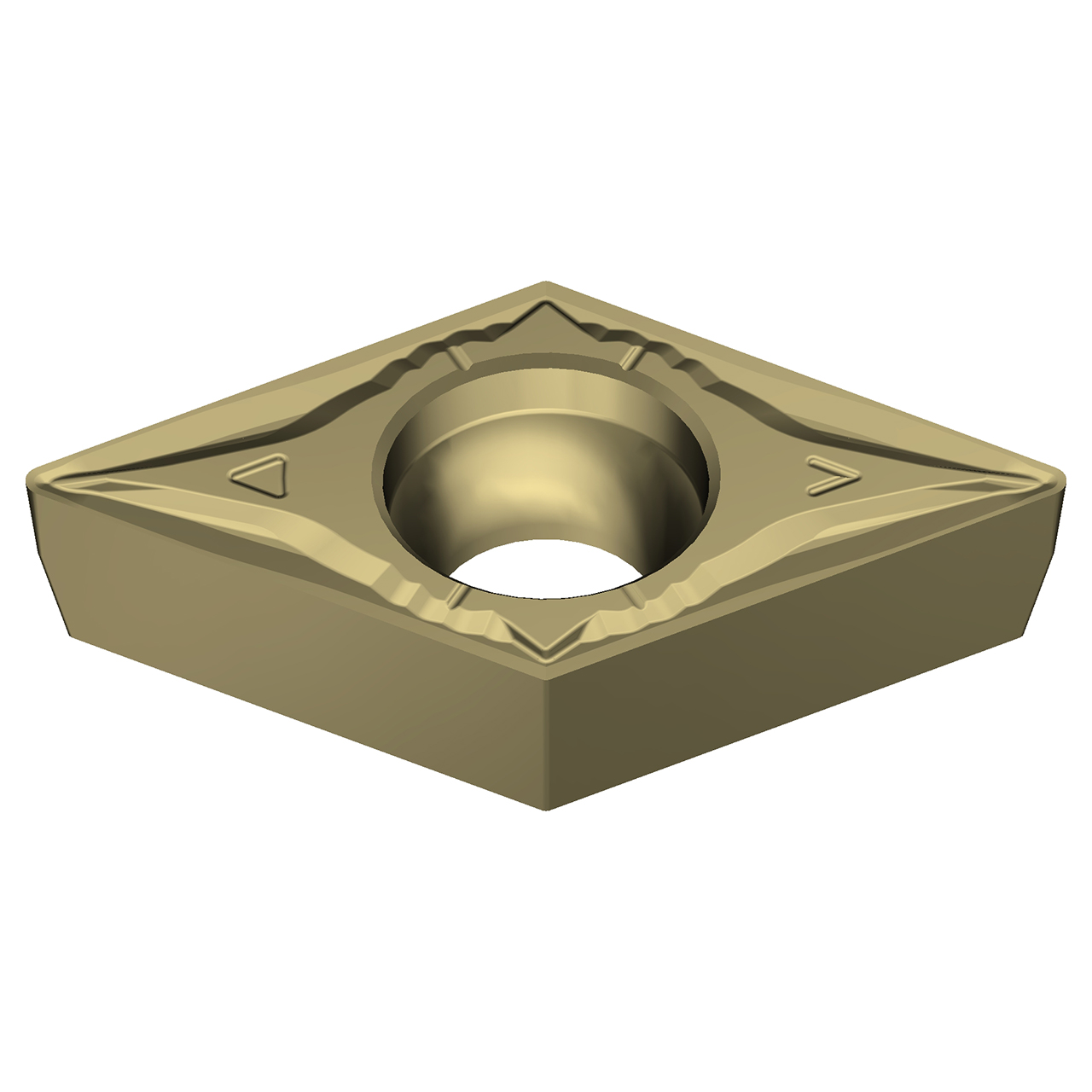 Sumitomo 19W1DCV | DCMT21.52EGU-AC8020P 0.2500" Circle Diameter x 2.80mm Hole Diameter x 0.0315" Radius Absotech Coated Carbide Turning Insert