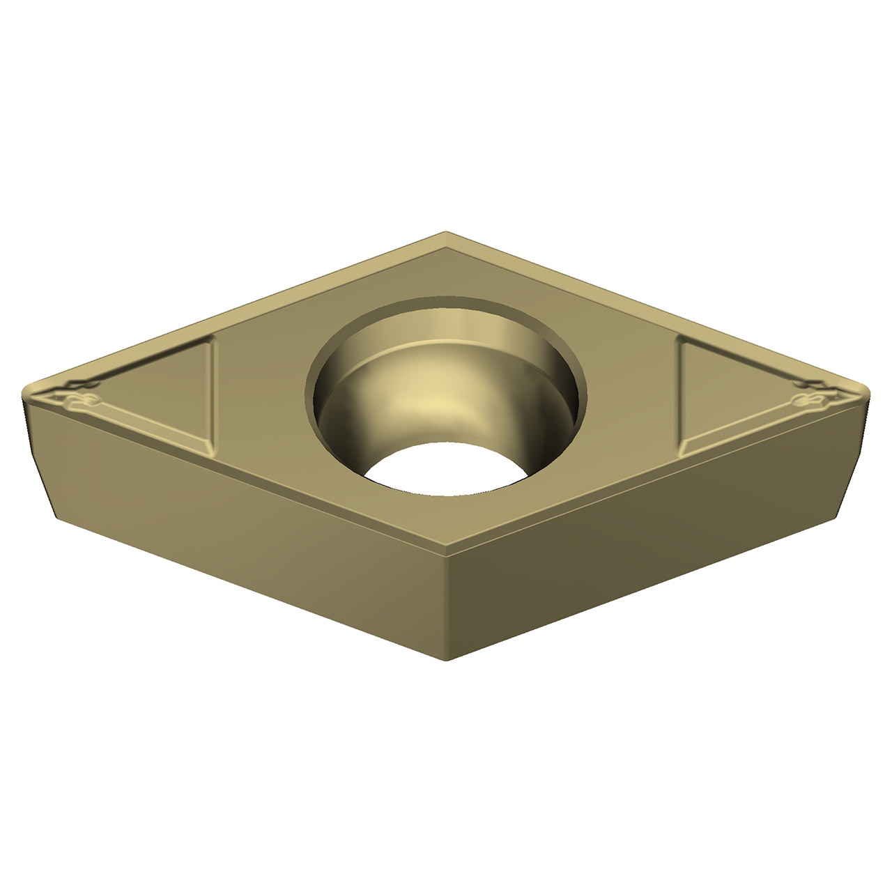 Sumitomo 19W1CLK | DCMT32.52ELB-AC8020P 0.3750" Circle Diameter x 4.40mm Hole Diameter x 0.0315" Radius Absotech Coated Carbide Turning Insert