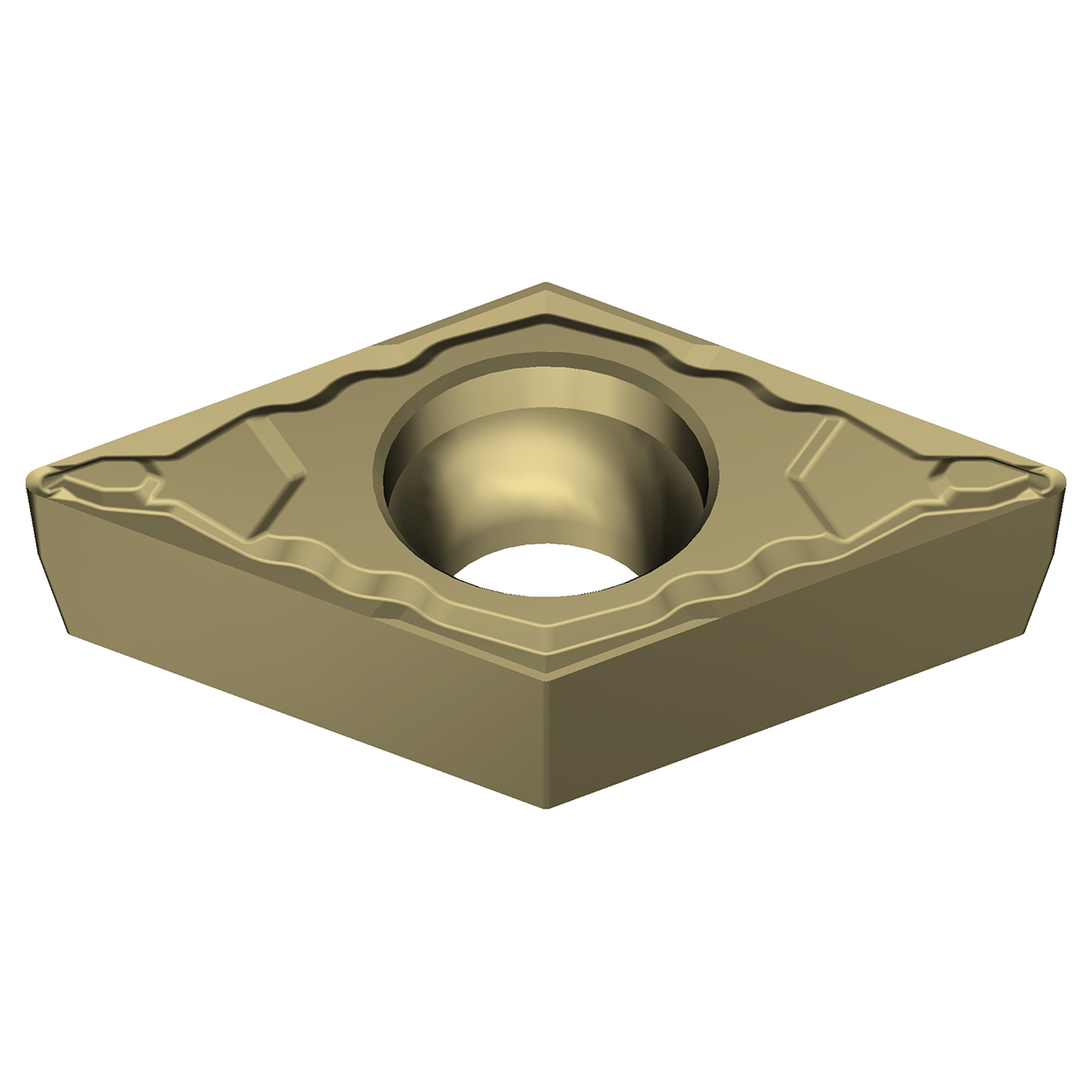 Sumitomo 19W1BUX | DCMT32.52ELU-AC8020P 0.3750" Circle Diameter x 4.40mm Hole Diameter x 0.0315" Radius Absotech Coated Carbide Turning Insert