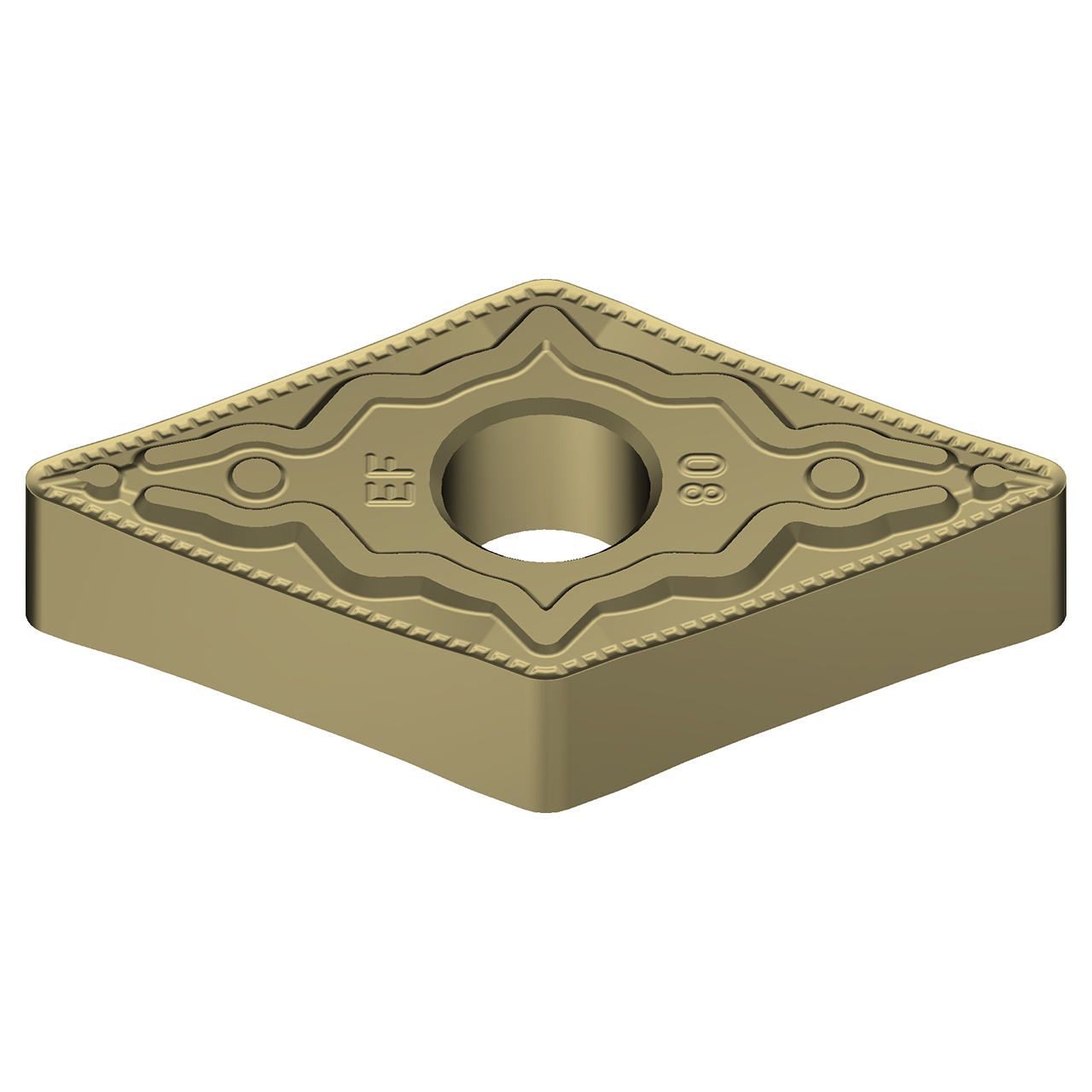 Sumitomo 19W1CQF | DNMG331EEF-AC8020P 0.3750" Circle Diameter x 3.81mm Hole Diameter x 0.0157" Radius Absotech Coated Carbide Turning Insert