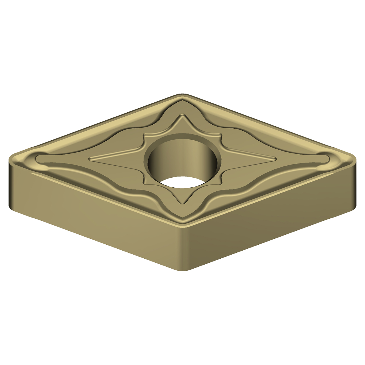 Sumitomo 19W1BEN | DNMG441EUX-AC8020P 0.5000" Circle Diameter x 5.16mm Hole Diameter x 0.0157" Radius Absotech Coated Carbide Turning Insert