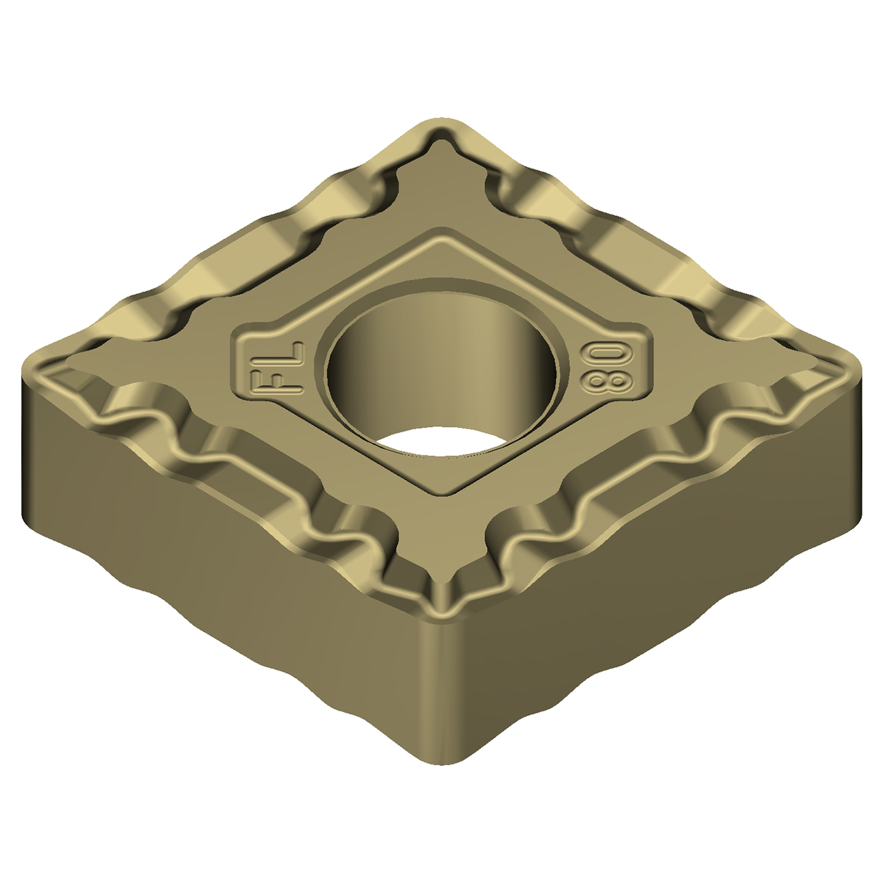 Sumitomo 19W1BTH | CNMG432EFL-AC8020P 0.5000" Circle Diameter x 5.16mm Hole Diameter x 0.0315" Radius Absotech Coated Carbide Turning Insert