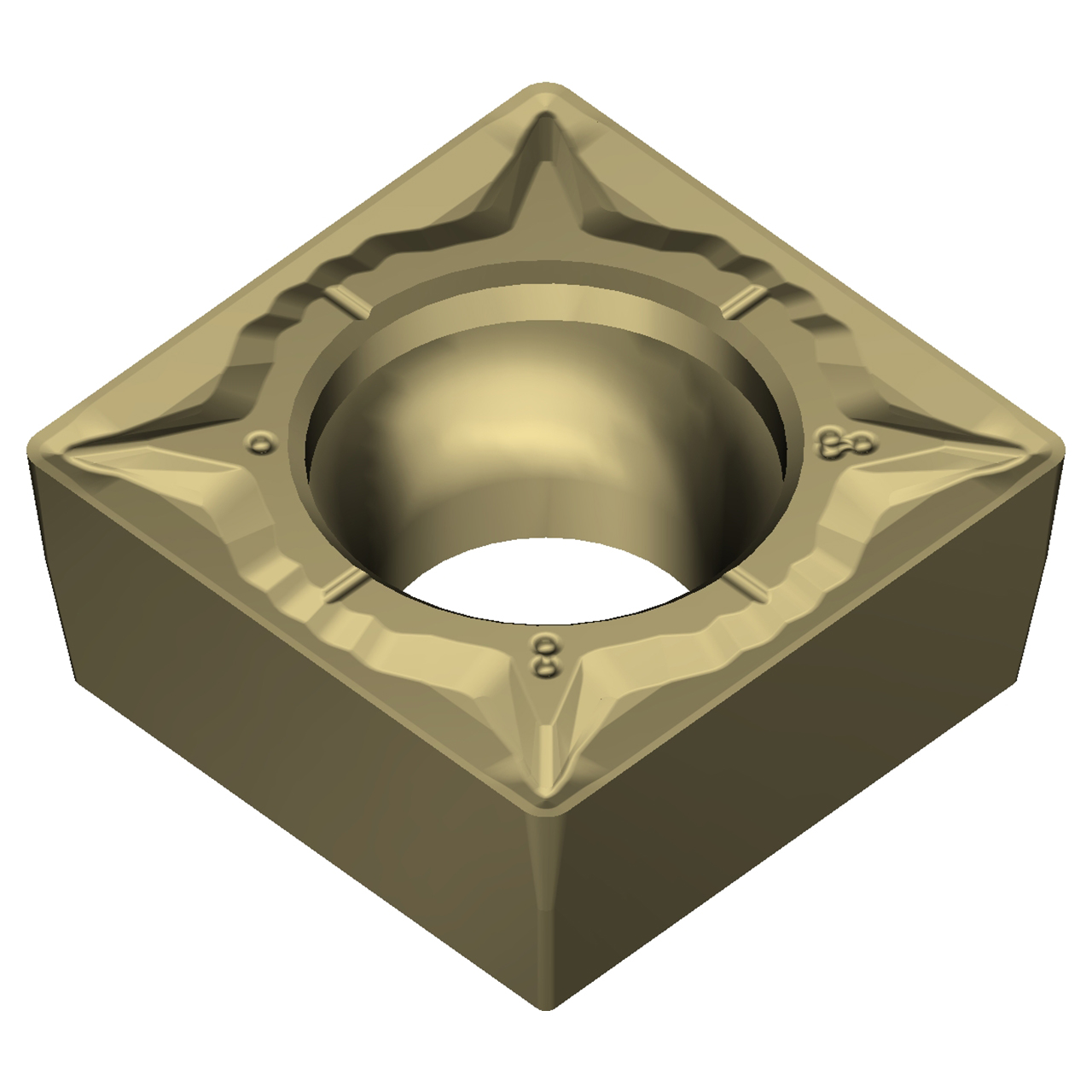 Sumitomo 19W1DDE | SCMT432EGU-AC8020P 0.5000" Circle Diameter x 5.50mm Hole Diameter x 0.0315" Radius Absotech Coated Carbide Turning Insert
