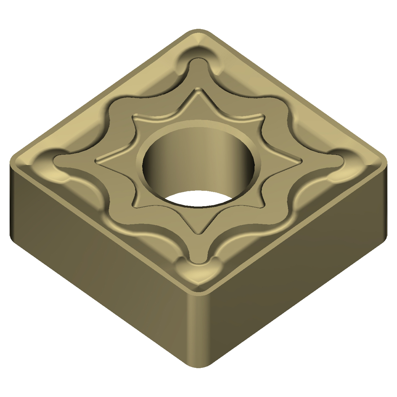 Sumitomo 19W1AVS | SNMG432EUX-AC8020P 0.5000" Circle Diameter x 5.16mm Hole Diameter x 0.0315" Radius Absotech Coated Carbide Turning Insert