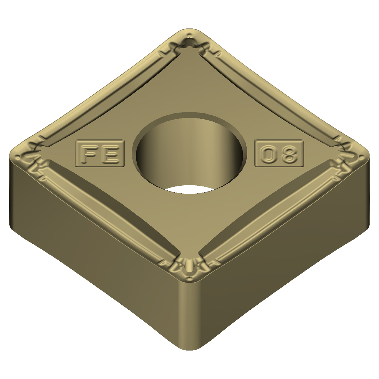 Sumitomo 19W1CTS | SNMG433EFE-AC8020P 0.5000" Circle Diameter x 5.16mm Hole Diameter x 0.0472" Radius Absotech Coated Carbide Turning Insert