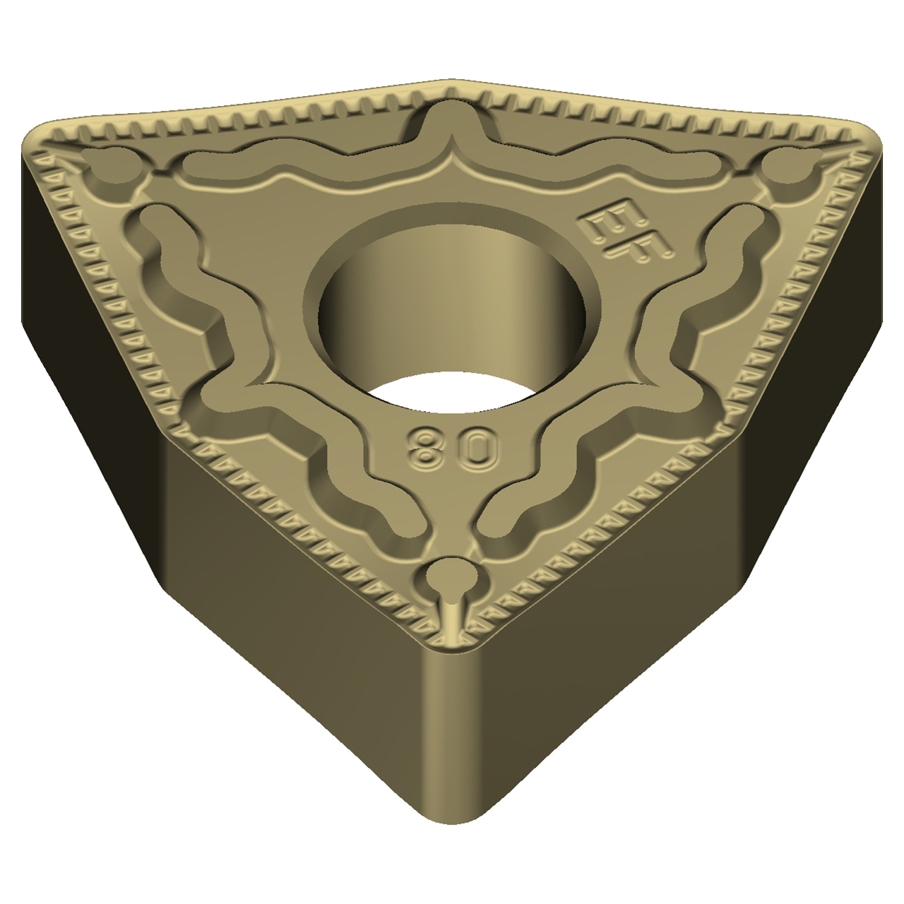 Sumitomo 19W1CQA | WNMG332EEF-AC8020P 0.3750" Circle Diameter x 3.81mm Hole Diameter x 0.0315" Radius Absotech Coated Carbide Turning Insert