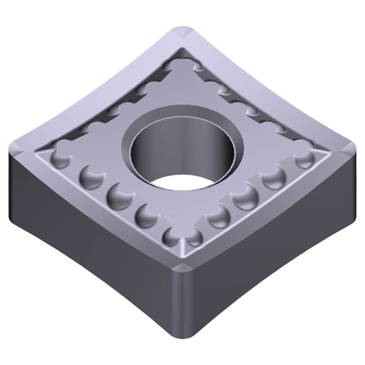 Sumitomo 19W2355 | SNMG432EUP-AC5005S 0.5000" Circle Diameter x 5.16mm Hole Diameter x 0.0315" Radius Absotech Coated Carbide Turning Insert