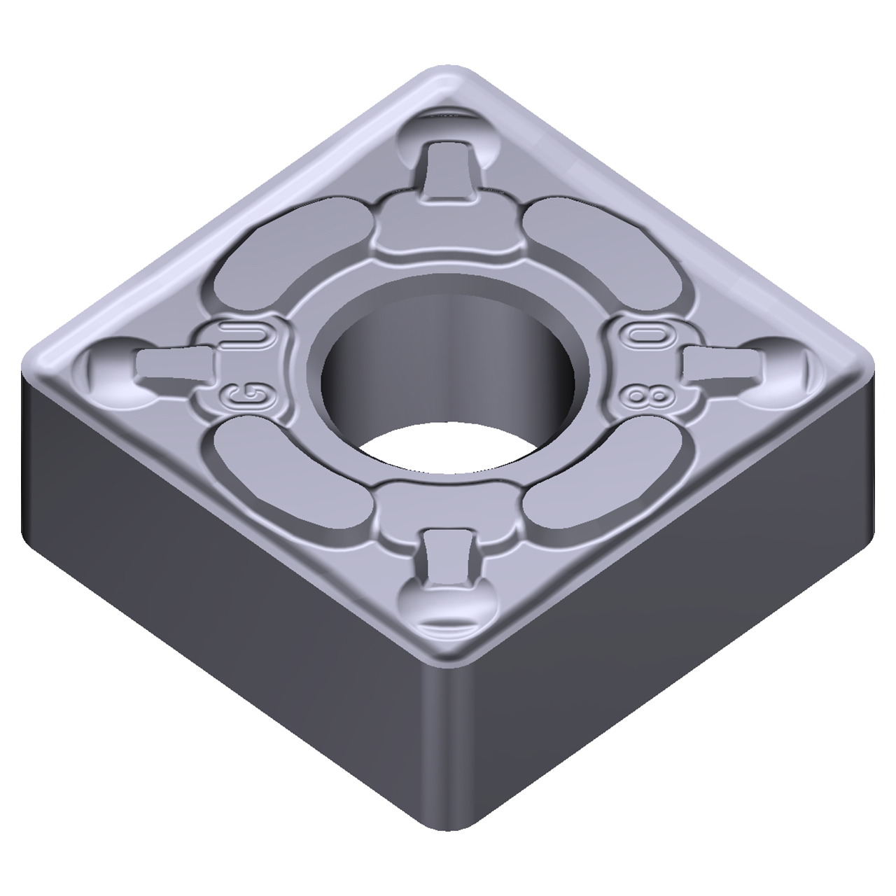 Sumitomo 19W2440 | SNMG431EGU-AC5005S 0.5000" Circle Diameter x 5.16mm Hole Diameter x 0.0157" Radius Absotech Coated Carbide Turning Insert