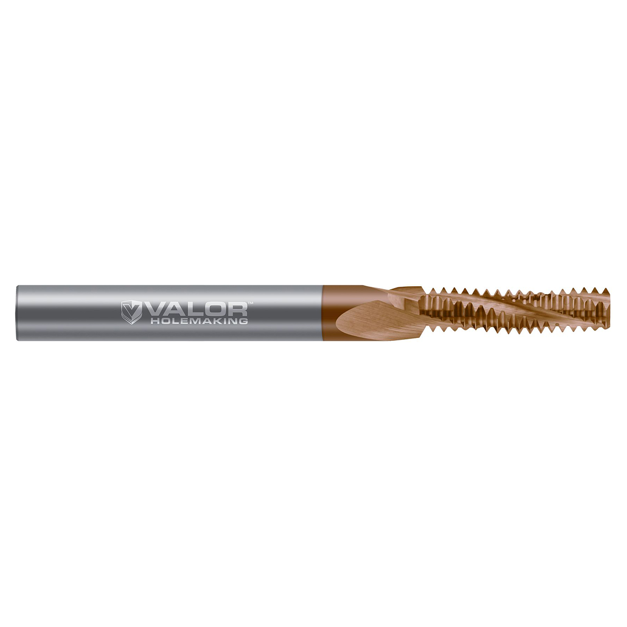Valor V571131-X | 0.1500" Cutter Diameter x 0.1875" (3/16) Shank x 0.5000" (1/2) LOC 3 Flute Val-Max X Coated Helical Flute Thread Mill