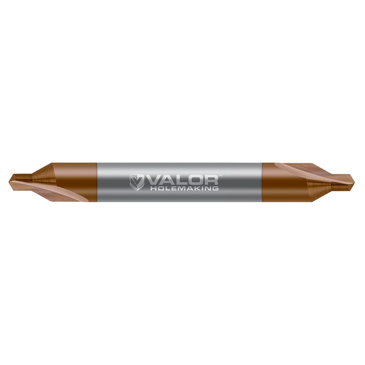 Valor V734917-X | 0.0469" (3/64) Drill Diameter x 0.1250" (1/8) Shank x 1.5000" (1-1/2) OAL 90 Degree Included Angle 2 Flute Val-Max X Coated Combination Drill & Countersink