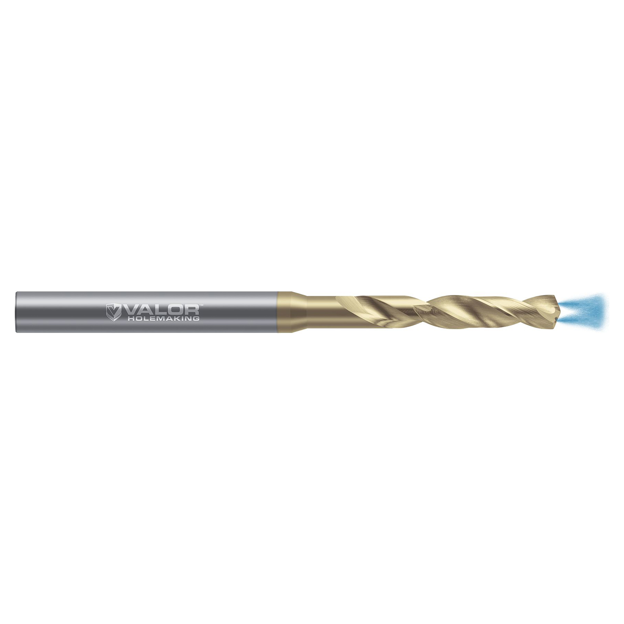 Valor V828826 | 8.732mm Drill Diameter x 74.000mm Maximum Drill Depth x 125.000mm OAL 2 Flute Uncoated Screw Machine Length Drill Bit
