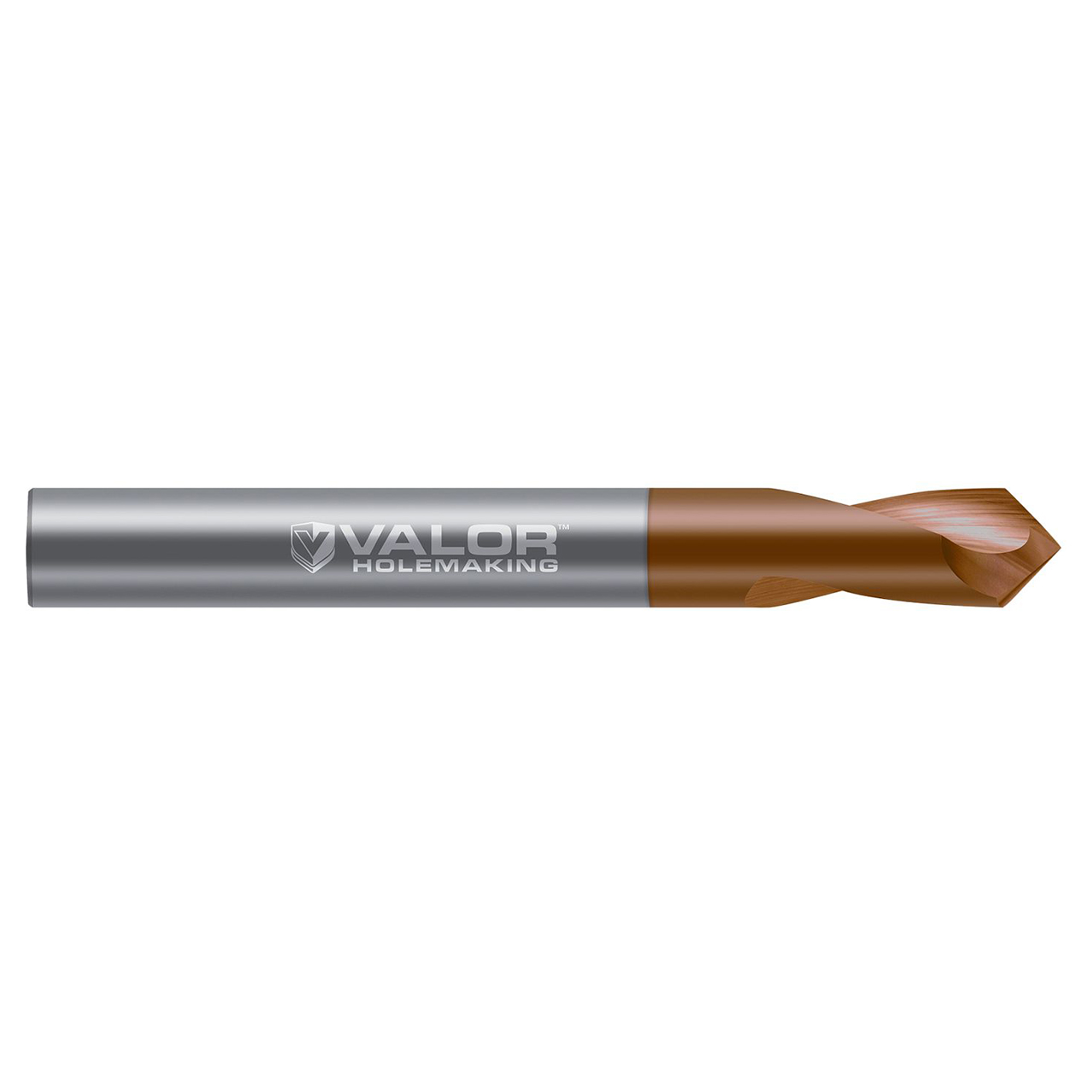 Valor V589772 | 4.000mm Drill Diameter x 15.000mm Flute Length x 63.000mm OAL 140 Degree Included Angle 2 Flute Uncoated Spotting Drill