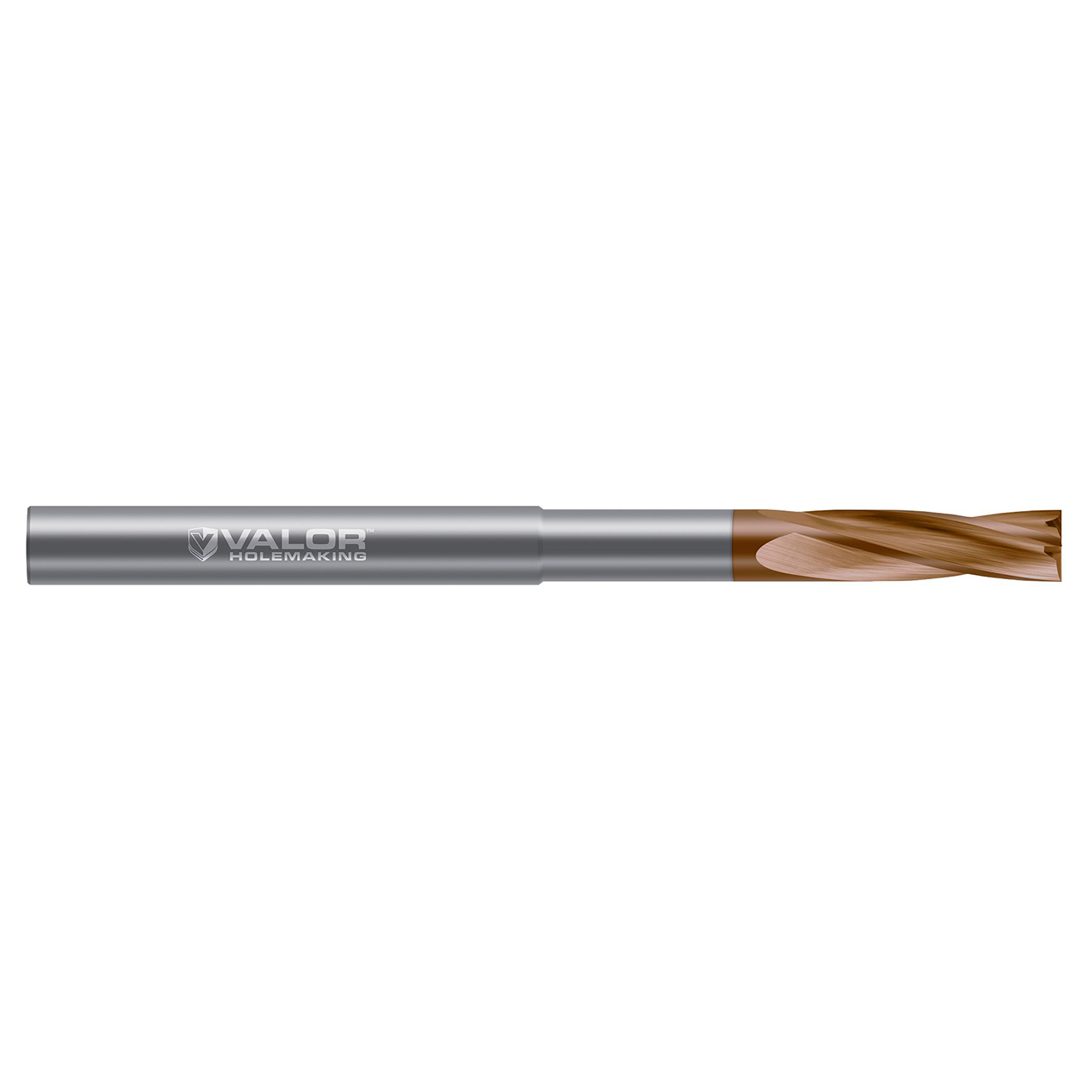 Valor V184545-X | 0.3125" (5/16) Cutter Diameter x 0.3125" (5/16) Shank x 1.0000" (1) Flute Length 4 Flute Val-Max X Coated Flat Bottom Counterbore
