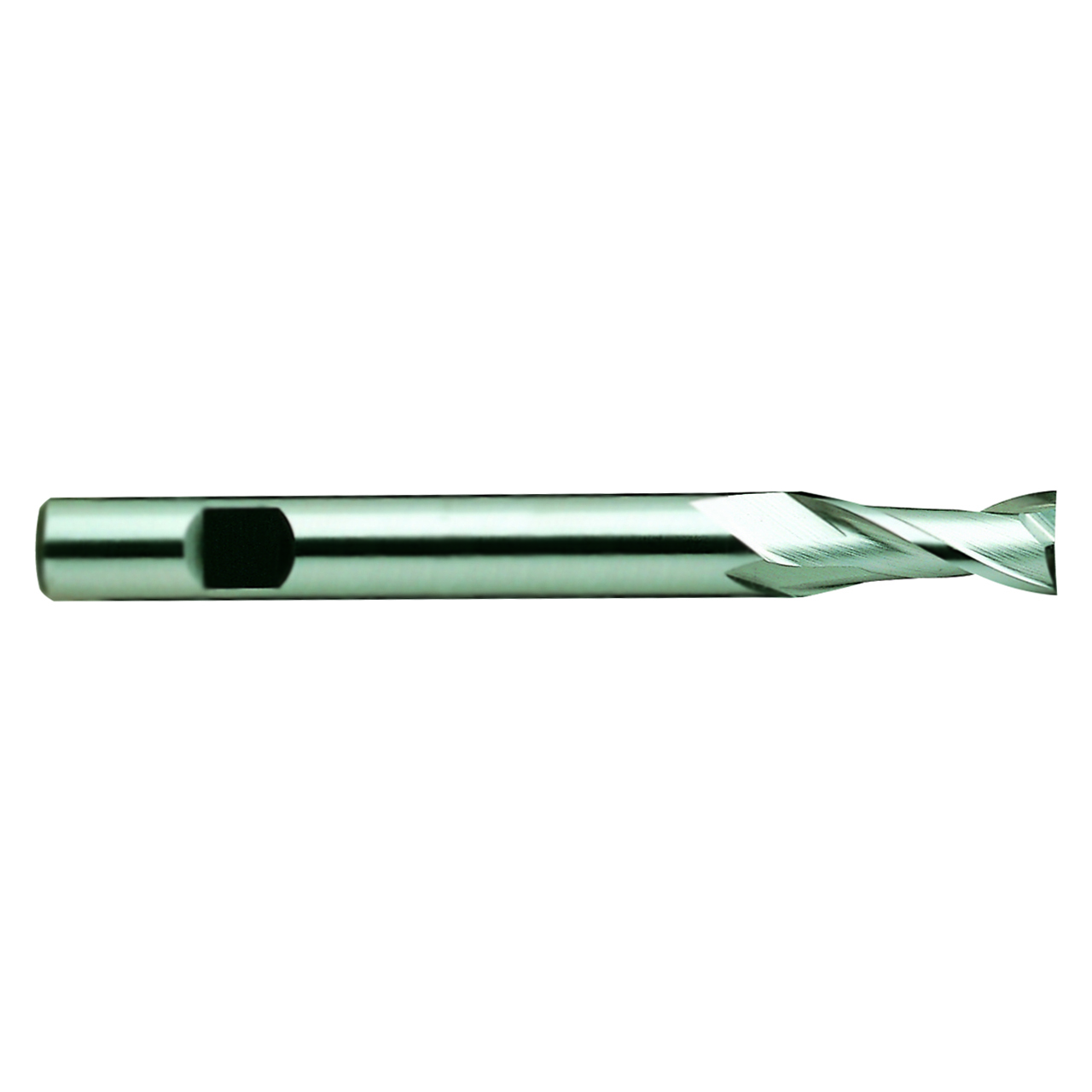 YG1 03055HF | 3/8" Diameter x 3/8" Shank x 3/4" LOC x 1-3/4" LBS x 3-5/16" OAL x 30 Degree Helix Angle 2 Flute TiAlN-Futura Coated HSS E1033 Extended Length Square End Mill