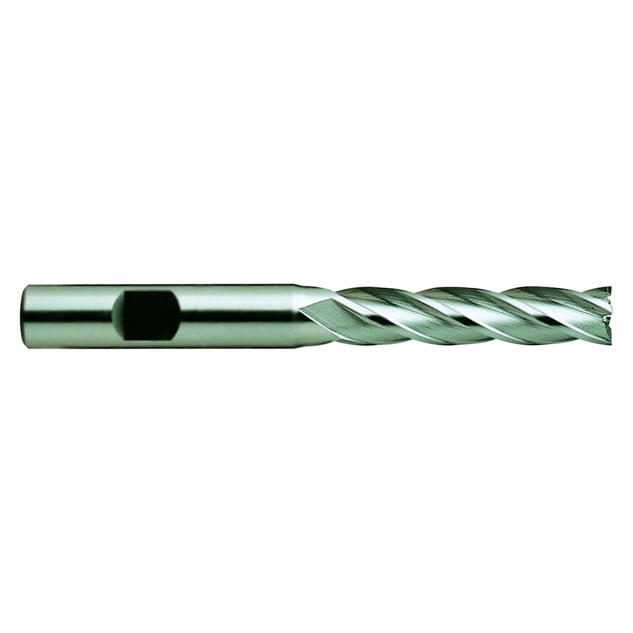 YG1 05109HE | 3/4" Diameter x 3/4" Shank x 3" LOC x 5-1/4" OAL x 30 Degree Helix Angle 4 Flute AlTiN Coated HSS E1034 Long Length Square End Mill