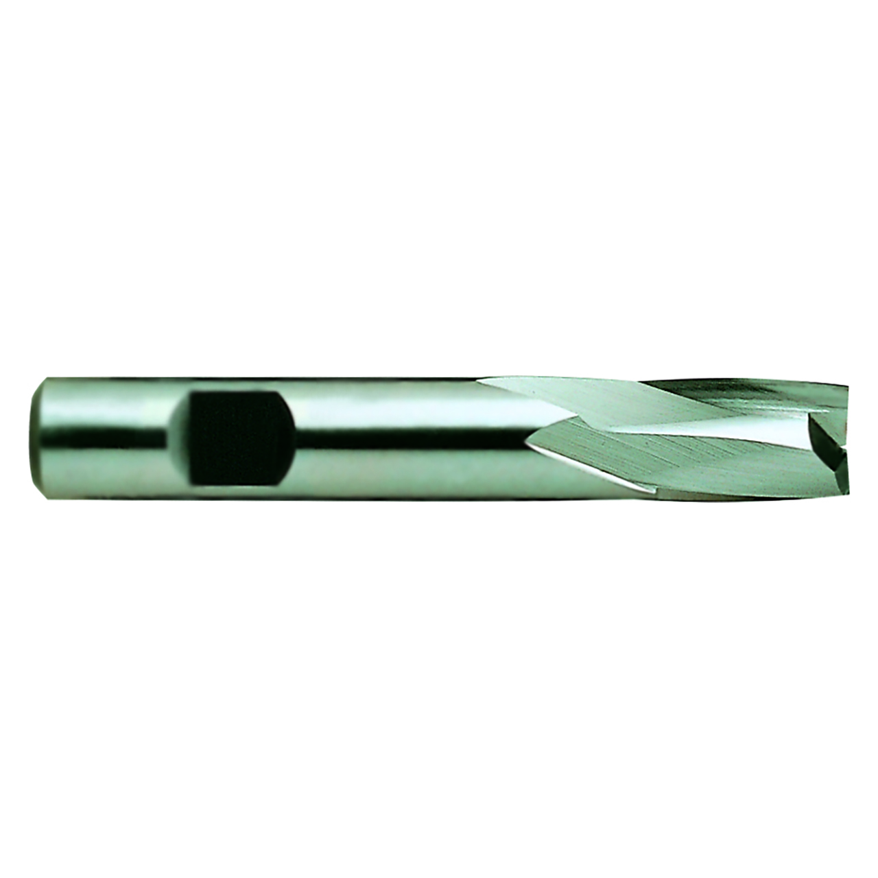 YG1 14062 | 0.4375" Diameter x 0.3750" Shank x 0.8125" LOC x 2.5000" OAL 2 Flute Bright Coated HSS Keyway End Mill