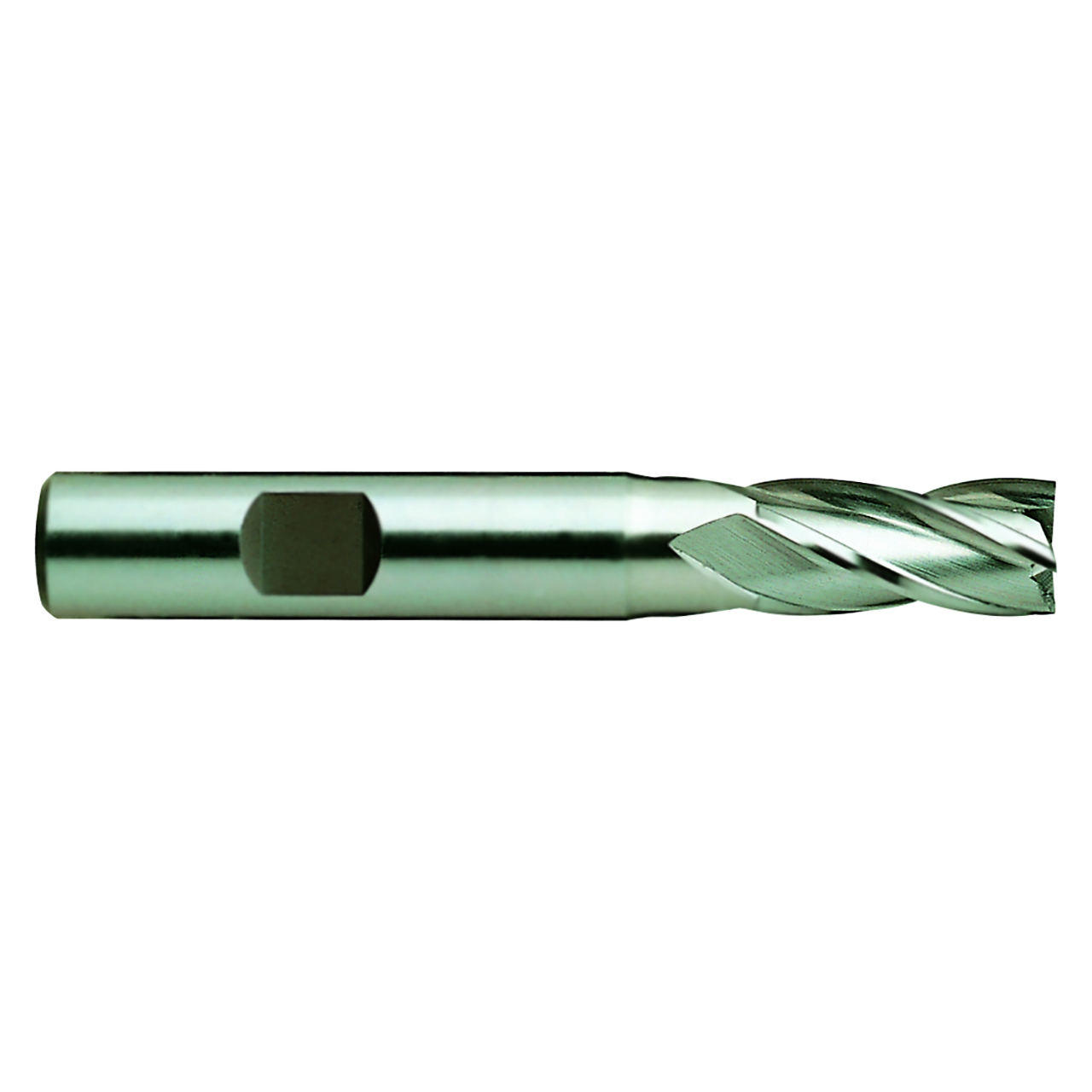 YG1 16032 | 20.00mm Diameter x 5/8" Shank x 1-7/8" LOC x 4-1/8" OAL x 30 Degree Helix Angle 4 Flute Bright Coated HSS E1483 Square End Mill
