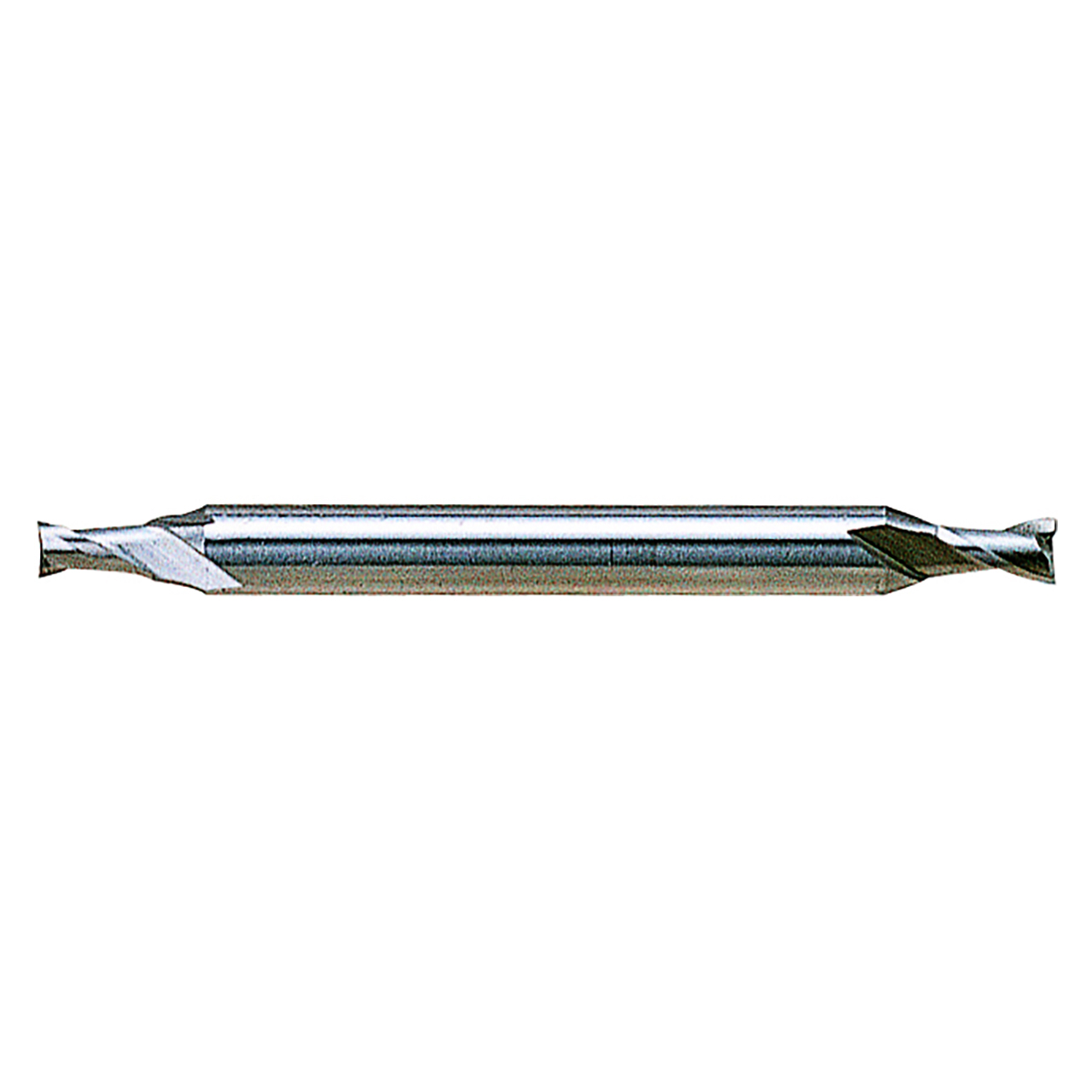 YG1 49018 | 5/32" Diameter x 3/16" Shank x 15/64" LOC x 2" OAL x 30 Degree Helix Angle 2 Flute Bright Coated HSS E1001 Double Ended Square End Mill