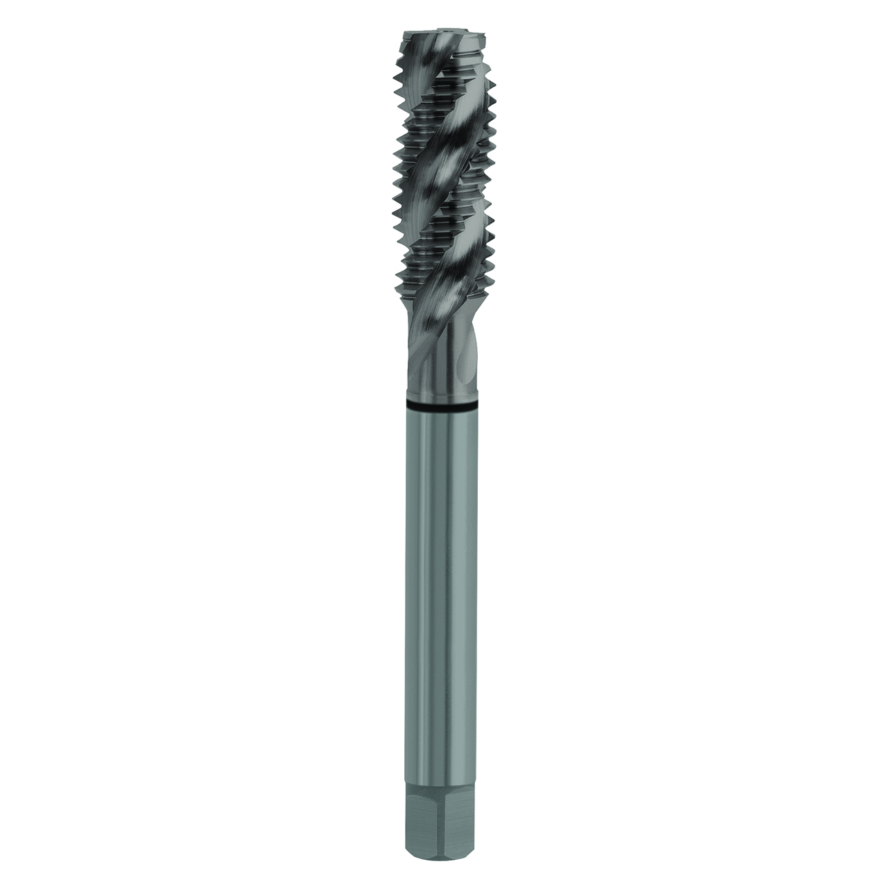 YG1 T2504S | UNF 3/8-24 Size 9.68mm Shank x 10.01mm Thread Length x 74.68mm OAL x 40 Degree Helix Angle H4 3 Flute Oxide Coated HSS-E T2-S Spiral Flute Bottom Tap