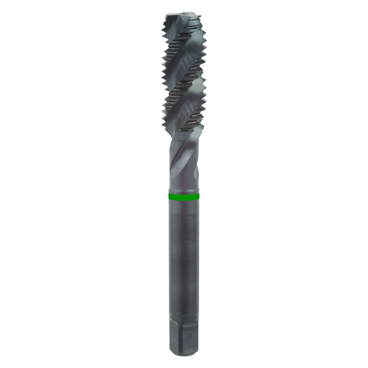 YG1 TCA405S | UNC 1/4-20 Size 6.48mm Shank x 11.00mm Thread Length x 63.50mm OAL x 45 Degree Helix Angle H5 3 Flute Oxide Coated HSS-E TCA-S Spiral Flute Bottom Tap
