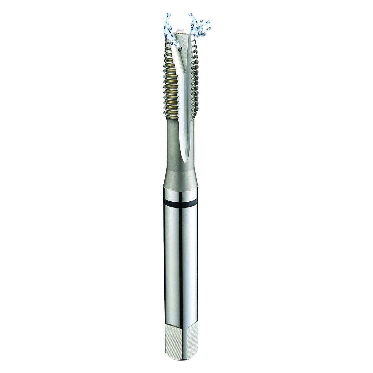 YG1 TB746 | 7/8"-9 Size 0.8750" Diameter x 0.6970" Shank x 4.6900" OAL 3 Flute Bright Coated HSS"-EX Spiral Point Tap