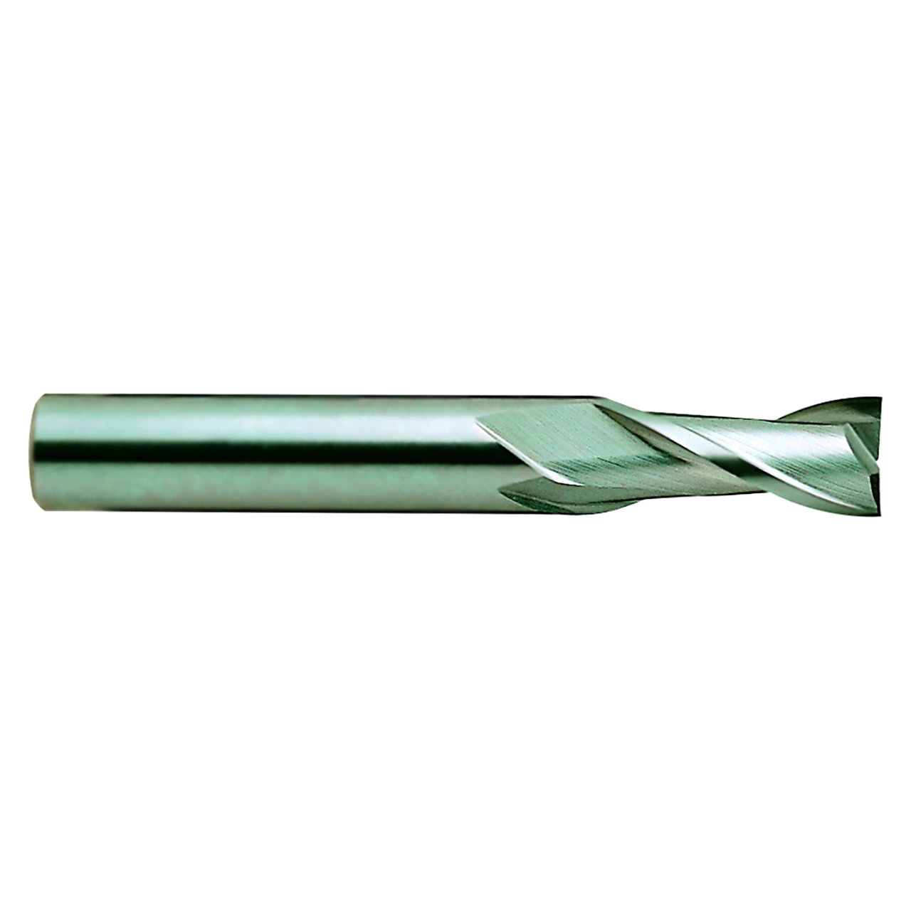 YG1 01560TF | 9/64" Diameter x 3/16" Shank x 1/2" LOC x 2" OAL x 30 Degree Helix Angle 2 Flute YG Tylon F Coated Carbide E5020 Square End Mill