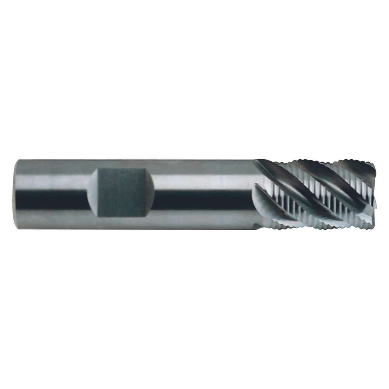 YG1 81584TF | 0.375" Diameter x 0.375" Shank x 0.500" LOC x 2.000" OAL x 0.040" Radius 45 Degree Helix Angle 5 YG Tylon F Coated Carbide Corner Radius End Mill