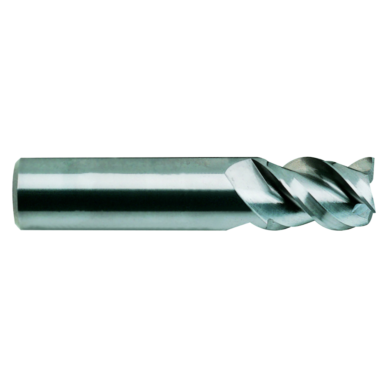 YG1 83903TC | 3/8" Diameter x 3/8" Shank x 1" LOC x 2-1/2" OAL x 50 Degree Helix Angle 3 Flute TiCN Coated Carbide E5059 Square End Mill