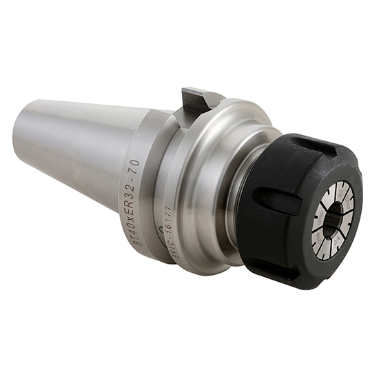 Techniks 16155 | BT40 Taper x 63.00mm Shank x 125.00mm Length x 190.40mm OAL ER16 Steel Collet Chuck