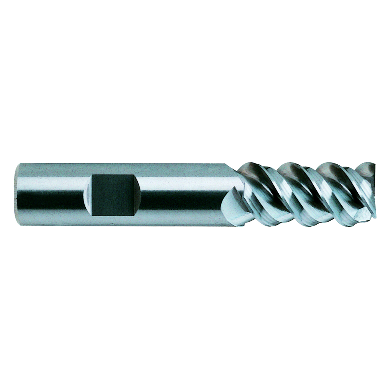 YG1 20598TE | 0.750" Diameter x 0.750" Shank x 1.500" LOC x 4.000" OAL x 60 Degree Helix Angle 3 TiALN-E Coated Carbide Square End Mill
