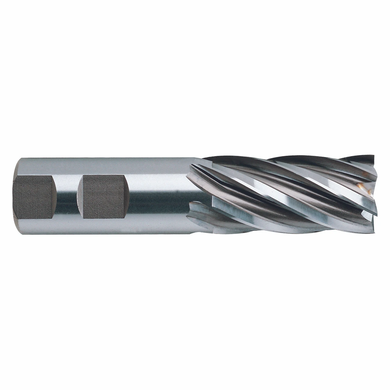 YG1 04414CN | 0.9688" Diameter x 0.7500" Shank x 4.1250" OAL x 1.8750" LOC 4 Flute TiN Coated HSSCo8 Square End Mill