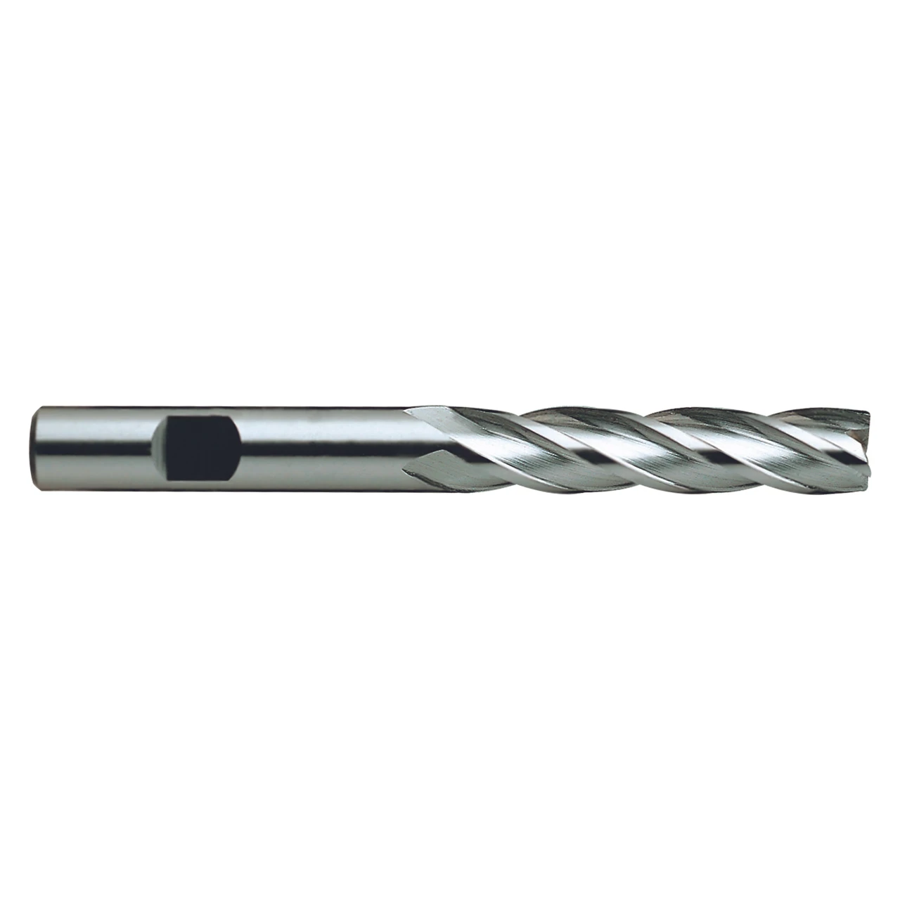 YG1 08359CC | 3/4" Diameter x 3/4" Shank x 3" LOC x 5-1/4" OAL x 30 Degree Helix Angle 4 Flute TiCN Coated HSSCo8 E2040 Long Square End Mill