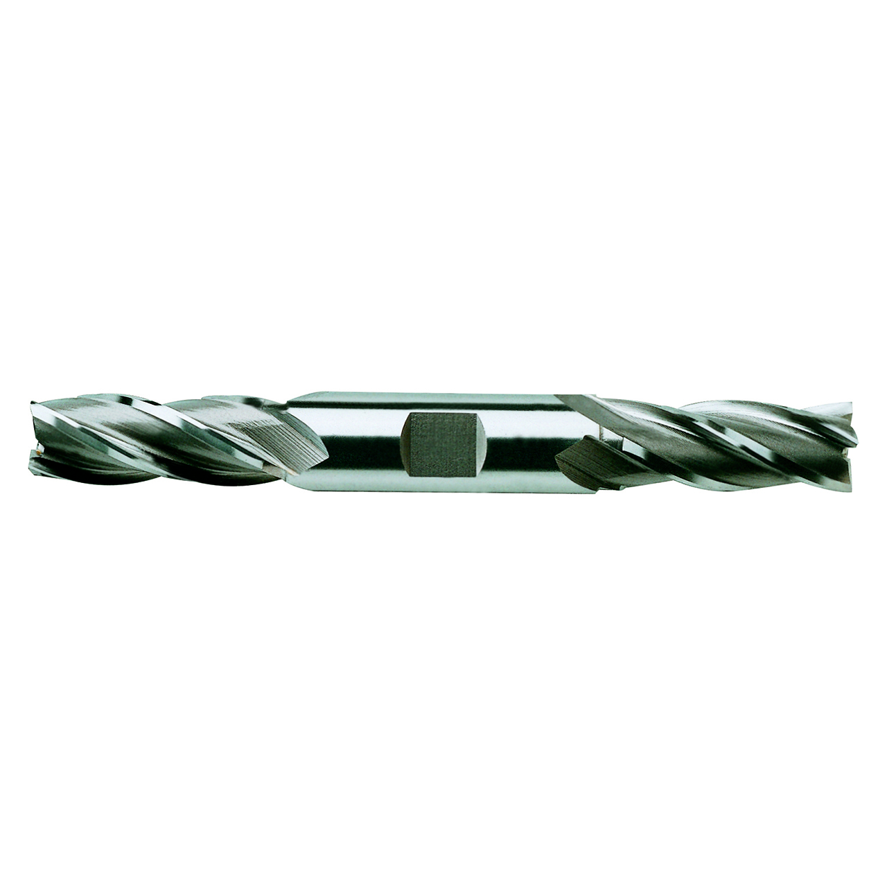 YG1 12303CC | 11/32" Diameter x 3/8" Shank x 3/4" LOC x 3-1/2" OAL x 30 Degree Helix Angle 4 Flute TiCN Coated HSSCo8 E2051 Double Ended Square End Mill