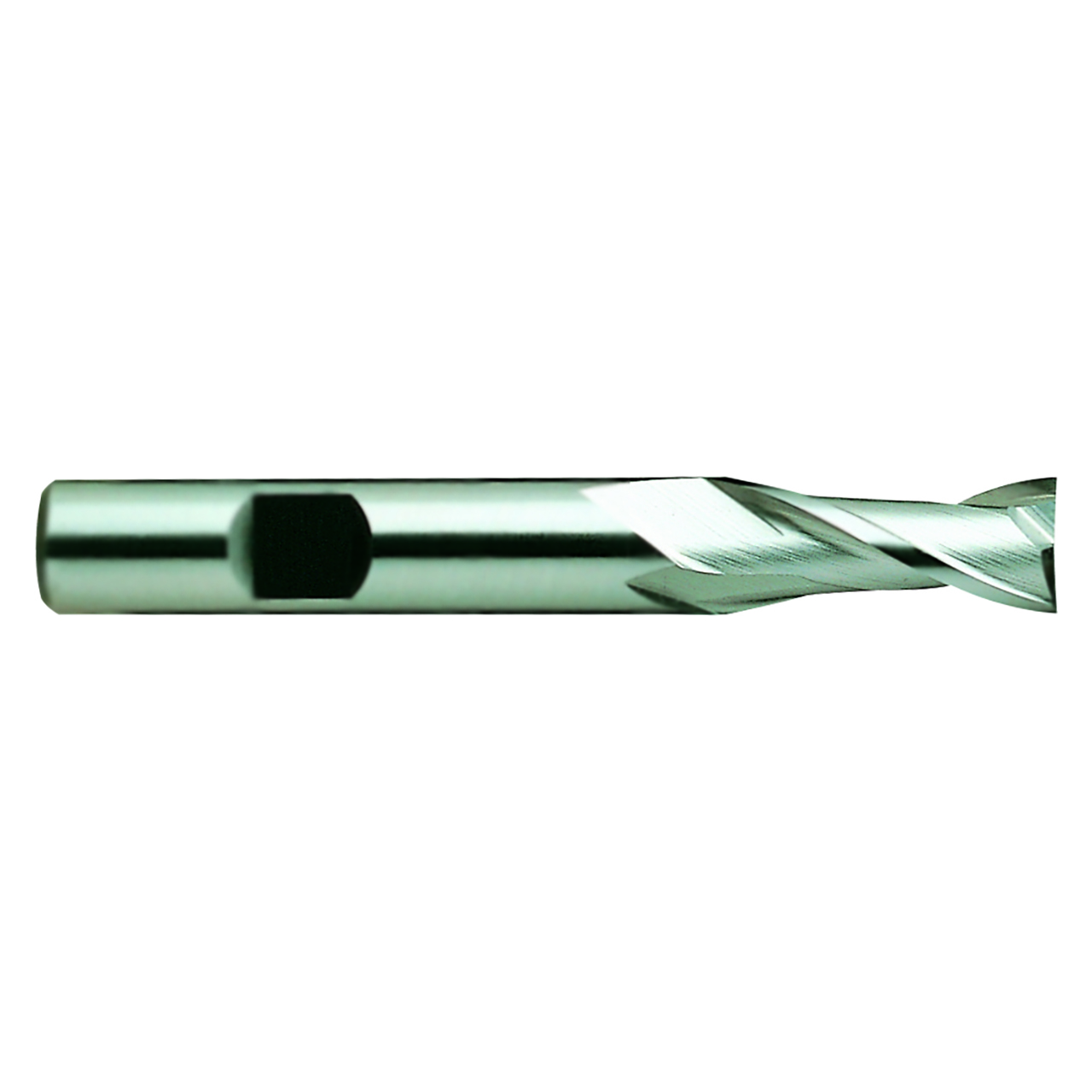 YG1 15268 | 13.00mm Diameter x 1/2" Shank x 1-1/8" LOC x 3-1/8" OAL x 30 Degree Helix Angle 2 Flute Bright Coated HSSCo8 E2482 Square End Mill