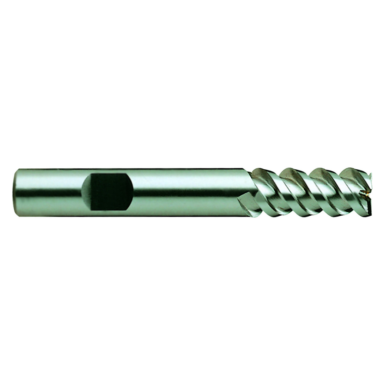 YG1 20461 | 1.5000" Diameter x 1.2500" Shank x 4.5000" OAL x 2.0000" LOC 4 Flute Bright Coated HSSCo8 Square End Mill