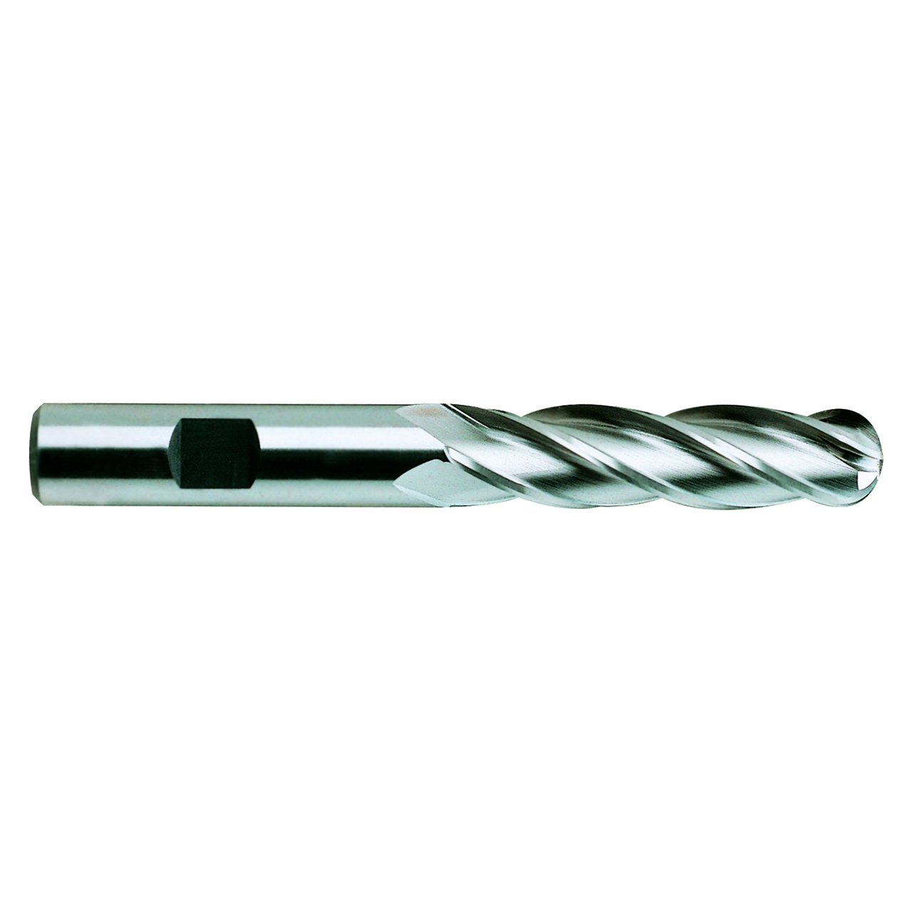 YG1 44297CE | 0.2500" Diameter x 0.3750" Shank x 3.0625" OAL x 1.2500" LOC 4 Flute TiAIN E Coated HSSCo8 Ball Nose End Mill