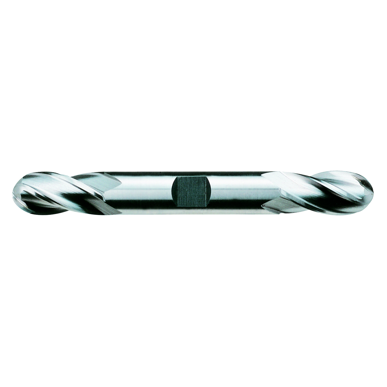 YG1 46305CN | 3/8" Diameter x 3/8" Shank x 3/4" LOC x 3-1/2" OAL x 3/16" Radius x 30 Degree Helix Angle 4 Flute TiN Coated HSSCo8 E2069 Double Ended Ball Nose End Mill