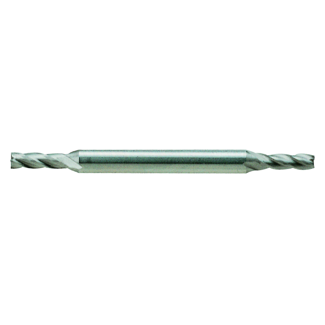 YG1 53266 | 0.1406" Diameter x 0.1875" Shank x 2.2500" OAL x 0.4063" LOC 4 Flute Bright Coated HSSCo8 Double Ended Stub Length Miniature End Mill