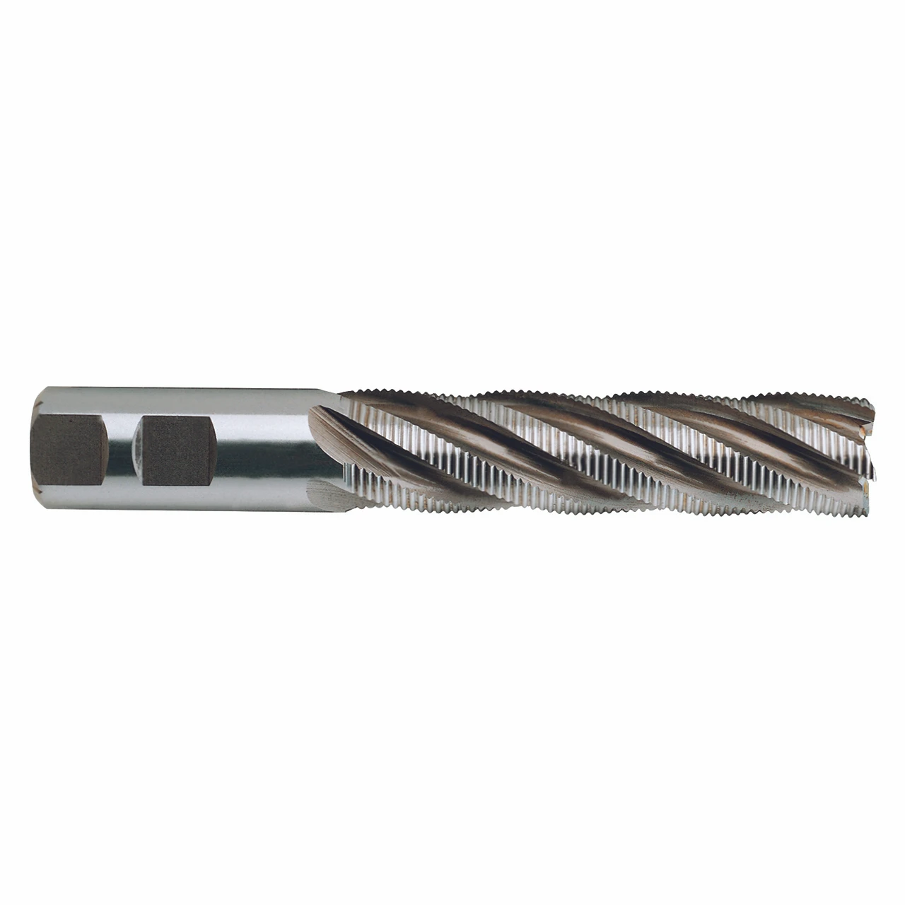 YG1 71358CN | 0.7500" Diameter x 0.6250" Shank x 5.2500" OAL x 3.0000" LOC 4 Flute TiN Coated HSSCo8 Tooth Rougher Square End Mill