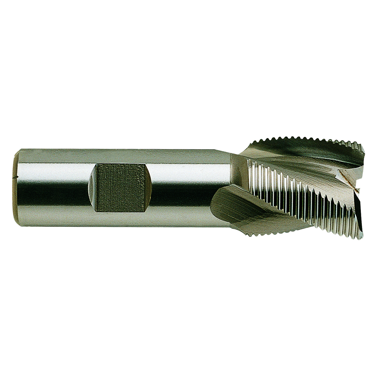 YG1 72321CF | 0.5000" Diameter x 0.5000" Shank x 2.5000" OAL x 0.5000" LOC 3 Flute TiAIN F Coated HSSCo8 Tooth Rougher Square End Mill
