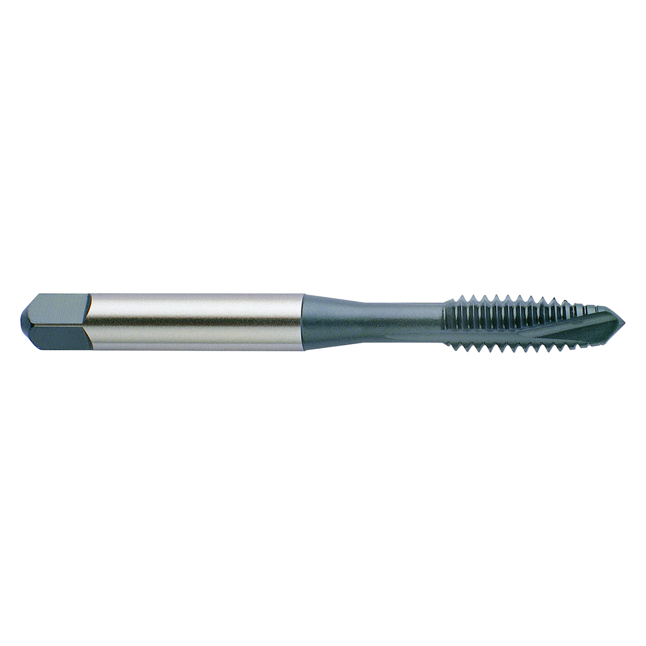 YG1 K9082 | #2-56 Size 0.0860" Diameter x 0.1410" Shank x 1.7500" OAL 2 Flute Bright Coated HSSE-V3 Spiral Point Tap