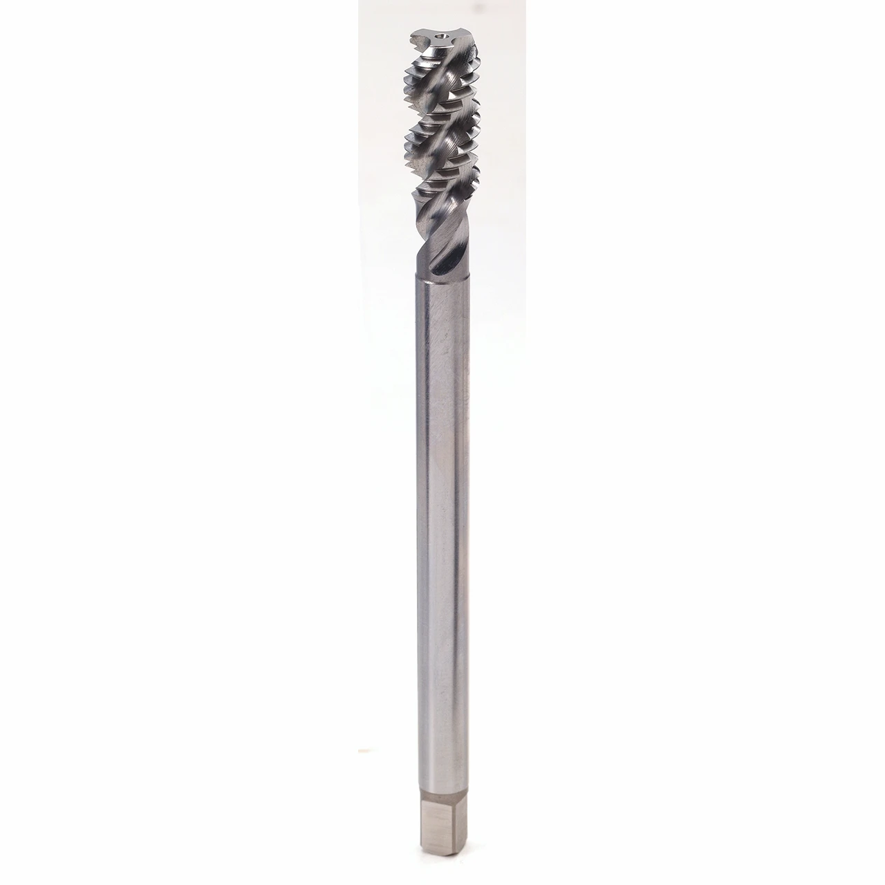 YG1 T8A96283 | #8-32 Size 0.1640" Diameter x 0.1680" Shank x 2.1300" OAL 3 Flute TiN Coated HSS Spiral Flute Bottom Tap