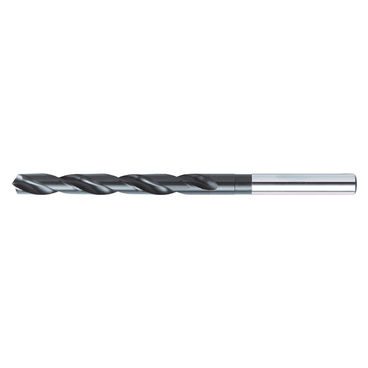 Nachi 1266510 | 27/64" Diameter x 27/64" Shank x 7-1/4" OAL 2 Flute Black Oxide Coated HSS Taper Length Drill Bit