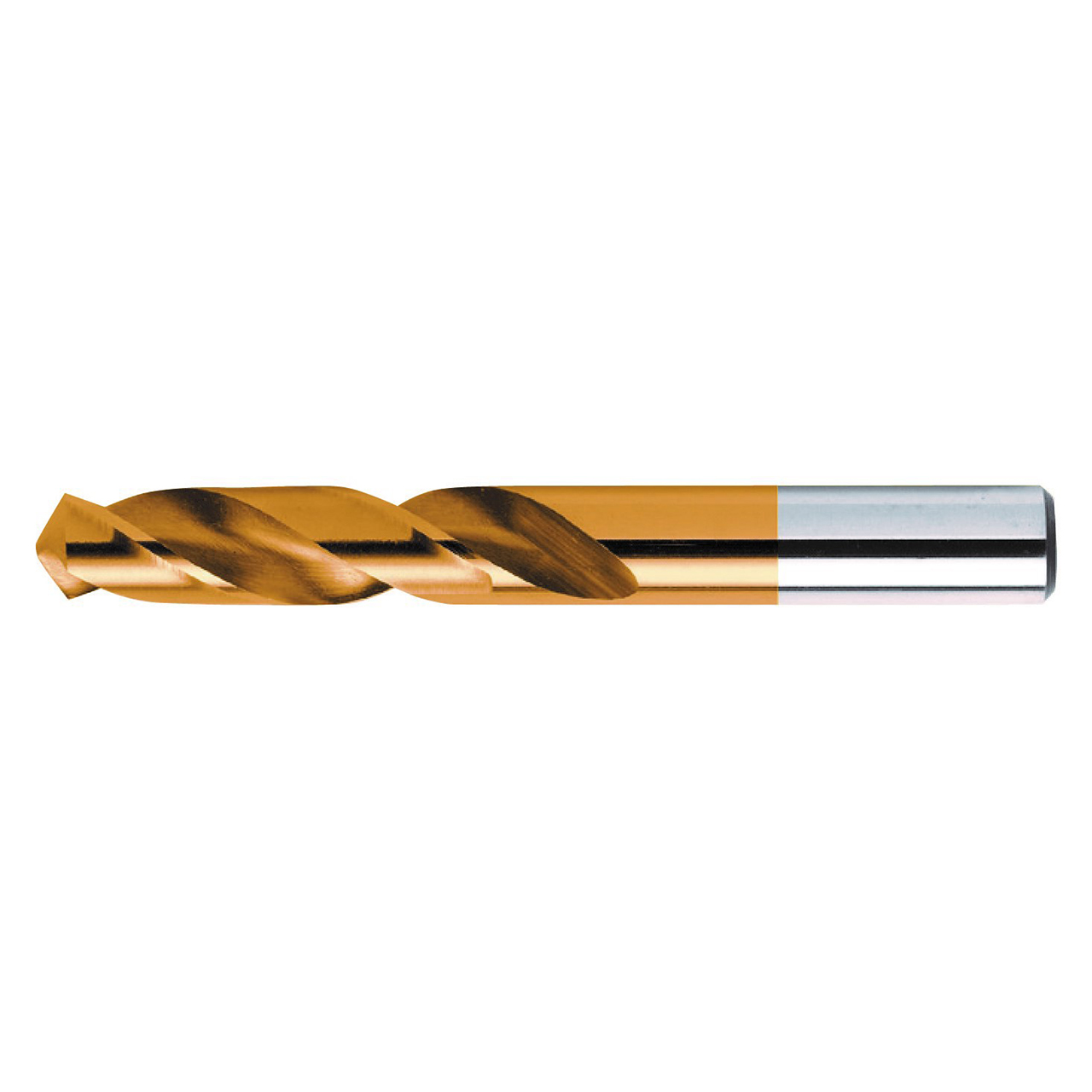 Nachi 1021791 | # 1 Diameter x #1 Shank x 2.4375" OAL 2 Flute Tin Coated High Speed Steel Screw Machine Length Drill Bit