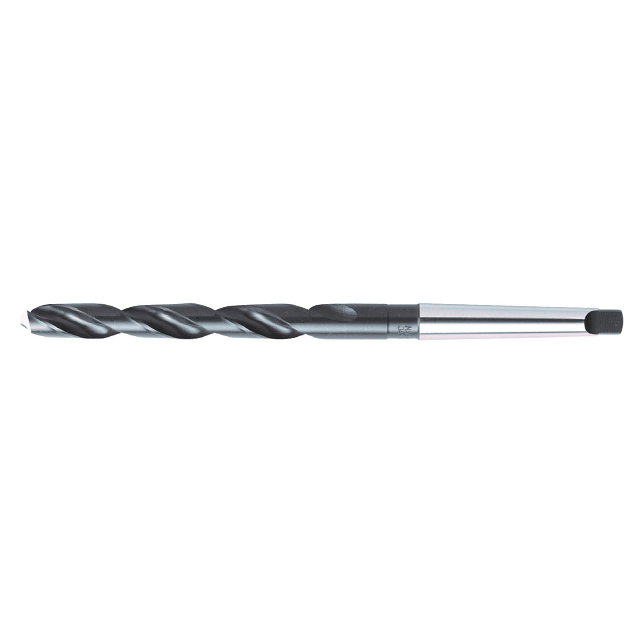 Nachi 1269125 | 63/64" Diameter x 3.00mm Shank x 11.00mm OAL 2 Flute BLACK OXIDE Coated HSS Length Taper Shank Drill