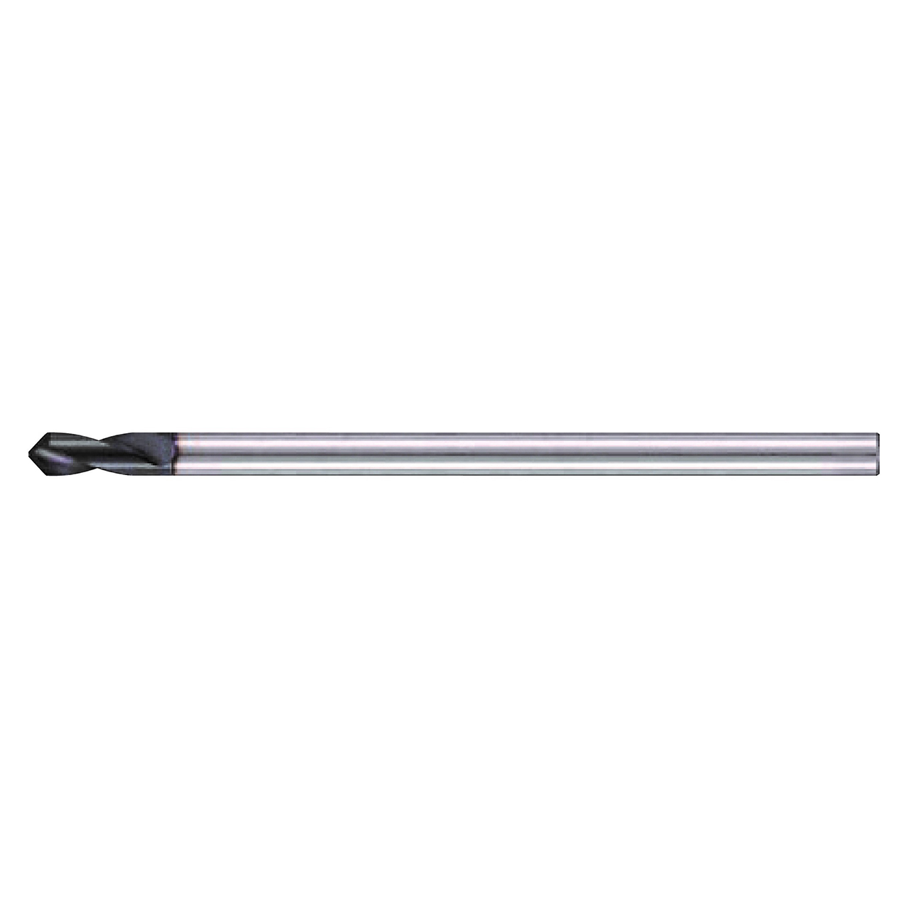 Nachi 0710771 | 3.00mm Diameter x 3.00mm Shank x 75.00mm OAL 2 Flute TiAlN Coated High Speed Cobalt Steel Spot Drill Bit